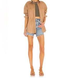 Agolde Riley High Rise Shorts 4.5"